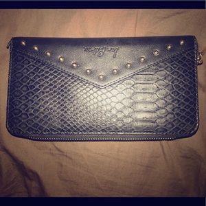 Sam Edelman wallet (black, gold zipper)